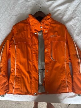 Descente Orange Ski & Snowboard Jacket with Silver Accents